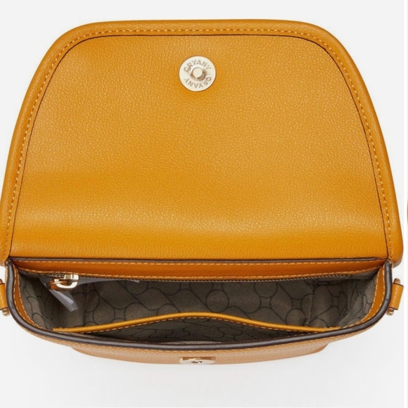 Oryany Ivi Mini Crossbody Bag Elegant Mustard Leather NWOT - Picture 5 of 7